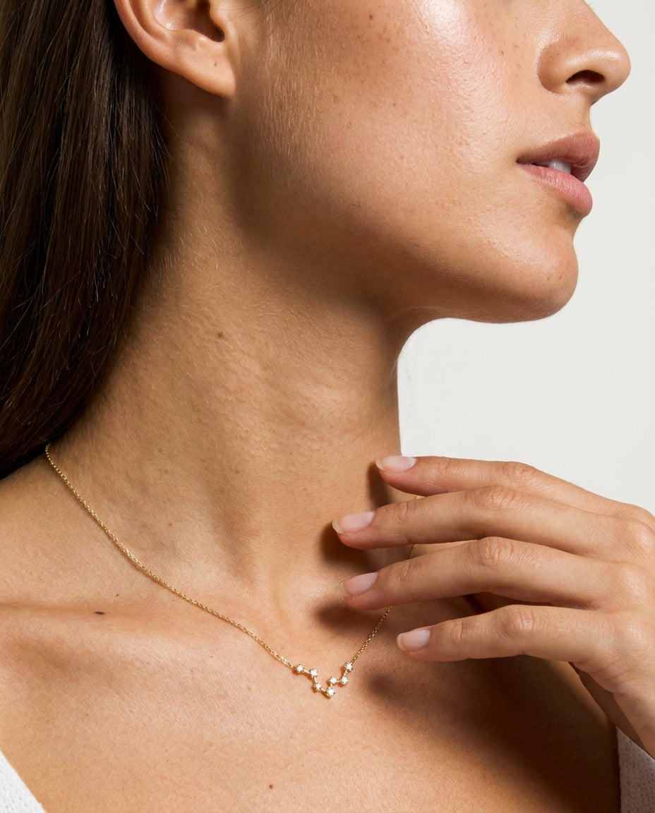 Gold Zodiac Constellation Necklace