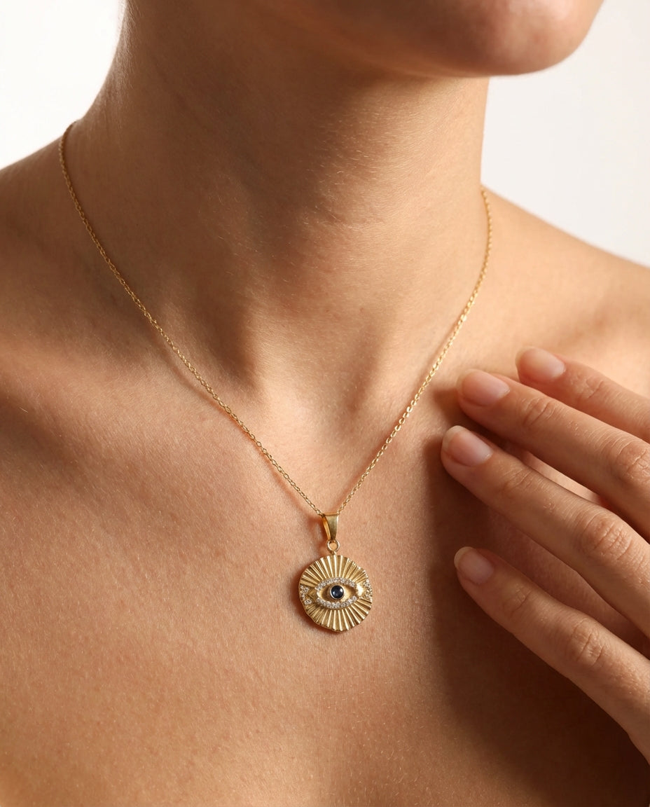 Protective Charm Evil Eye Necklace - Evil Eye Jewelry