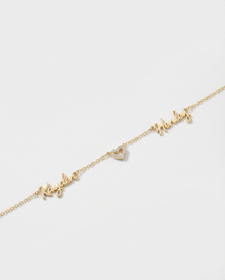 Custom Multiple Name Necklace, Personalized Gift - Family Jewelry