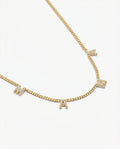 MAMA Letter Necklace with Curb Chain - Initial Jewelry