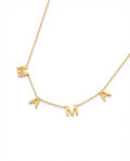 MAMA Necklace, Gold Letter Necklace
