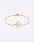 Dainty Gold Airplane Bracelet | Travel Jewelry