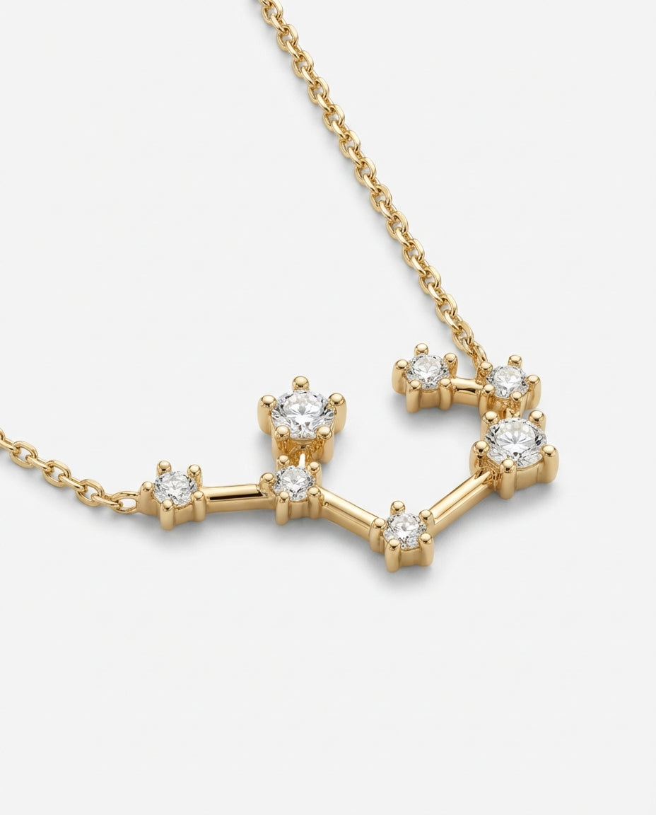 Gold Zodiac Constellation Necklace