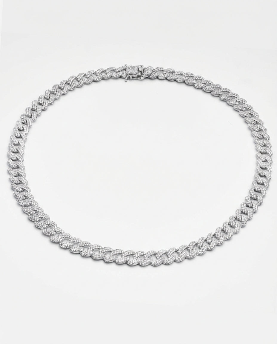 Iced Out Cuban Link Chain Necklace - Cuban Chan Jewelry