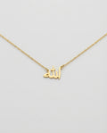 Allah Necklace - Arabic Calligraphy Pendant - Islamic Jewelry Gift for Her - 925k Sterling Silver