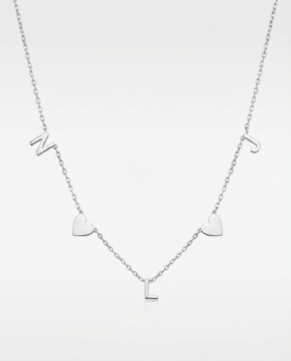 Personalized Gold Name Necklace - Dainty Letter Chain - Custom Jewelry Gift - 925k Sterling Silver