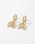 Custom Dog Name Earring - Personalized Pet Lover Gold Jewelry
