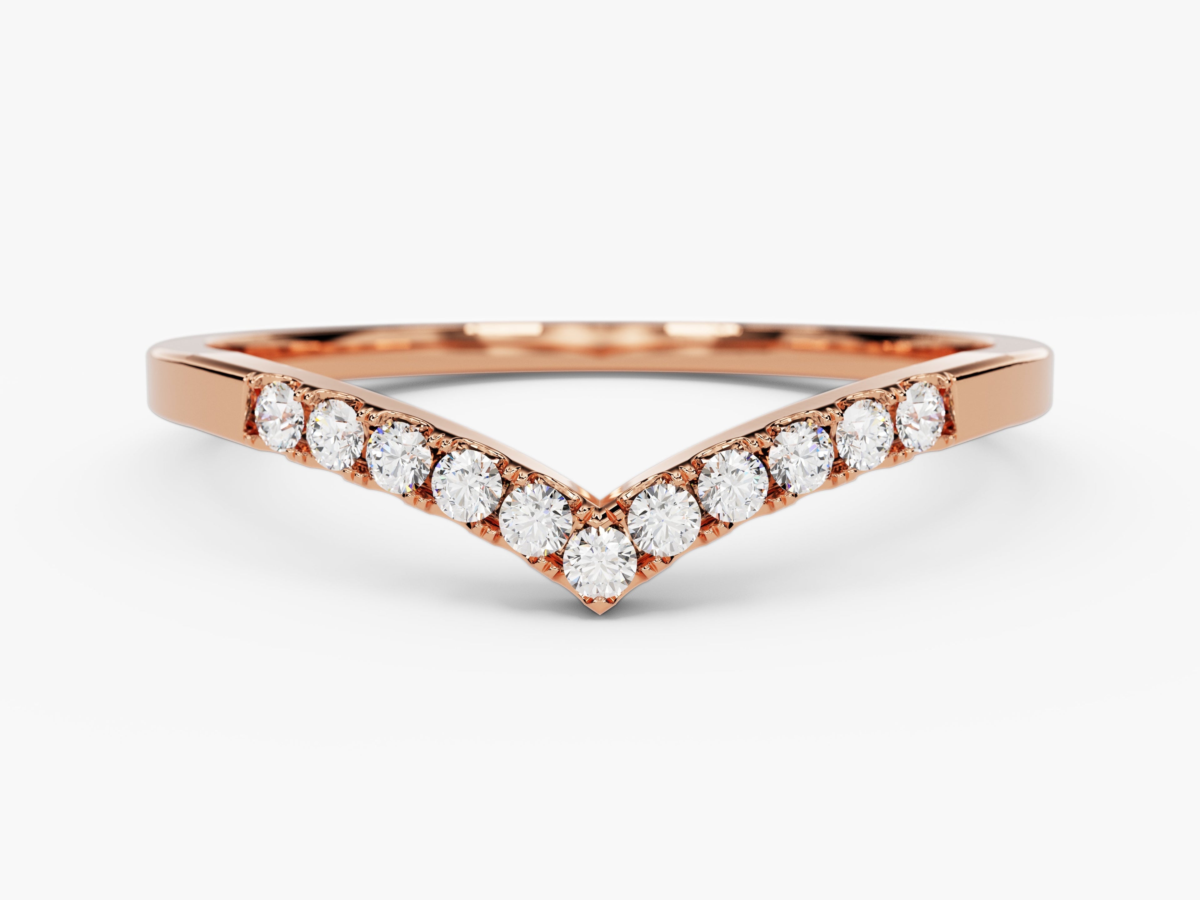 V-Shaped Wedding Band