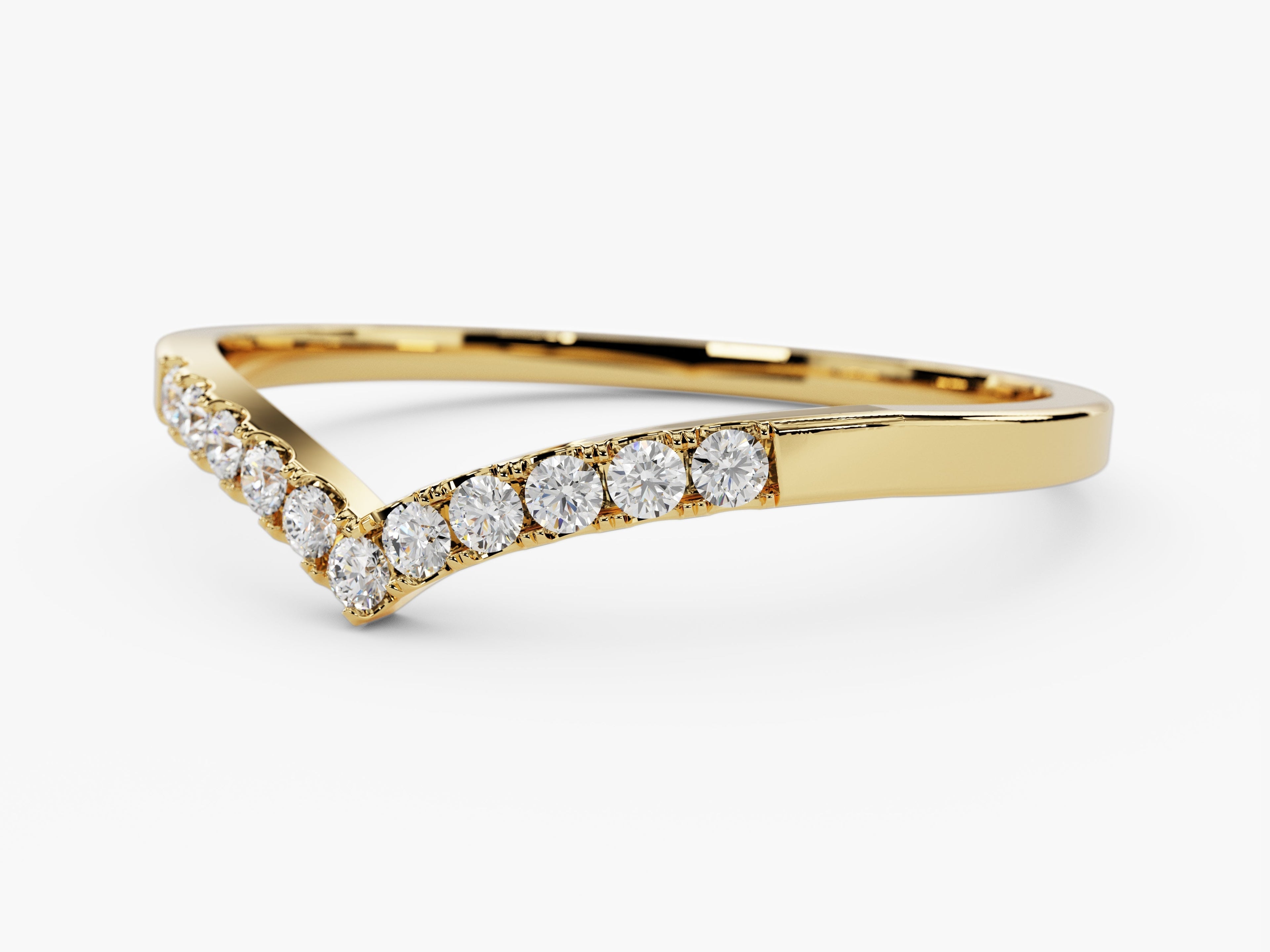 V-Shaped Wedding Band