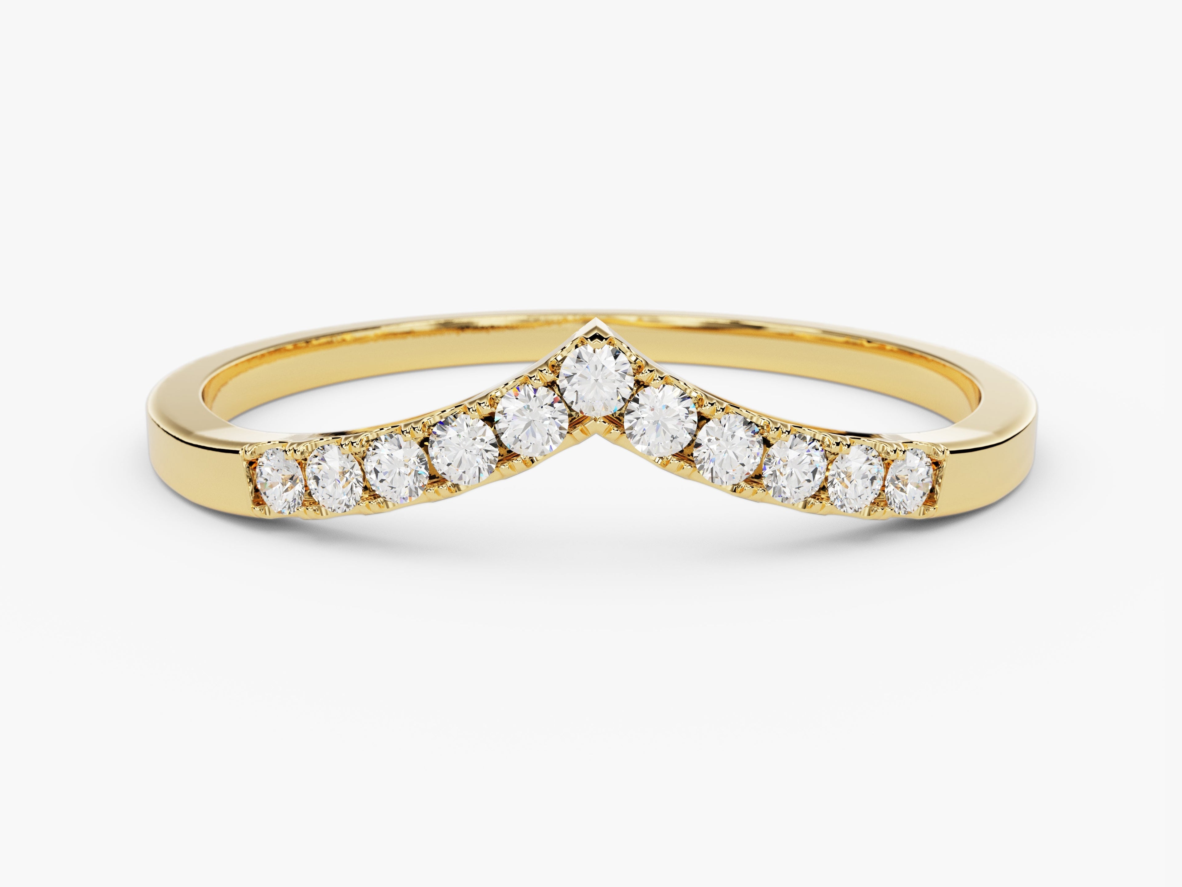 V-Shaped Wedding Band