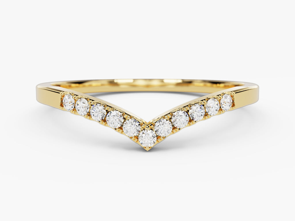 V-Shaped Wedding Band