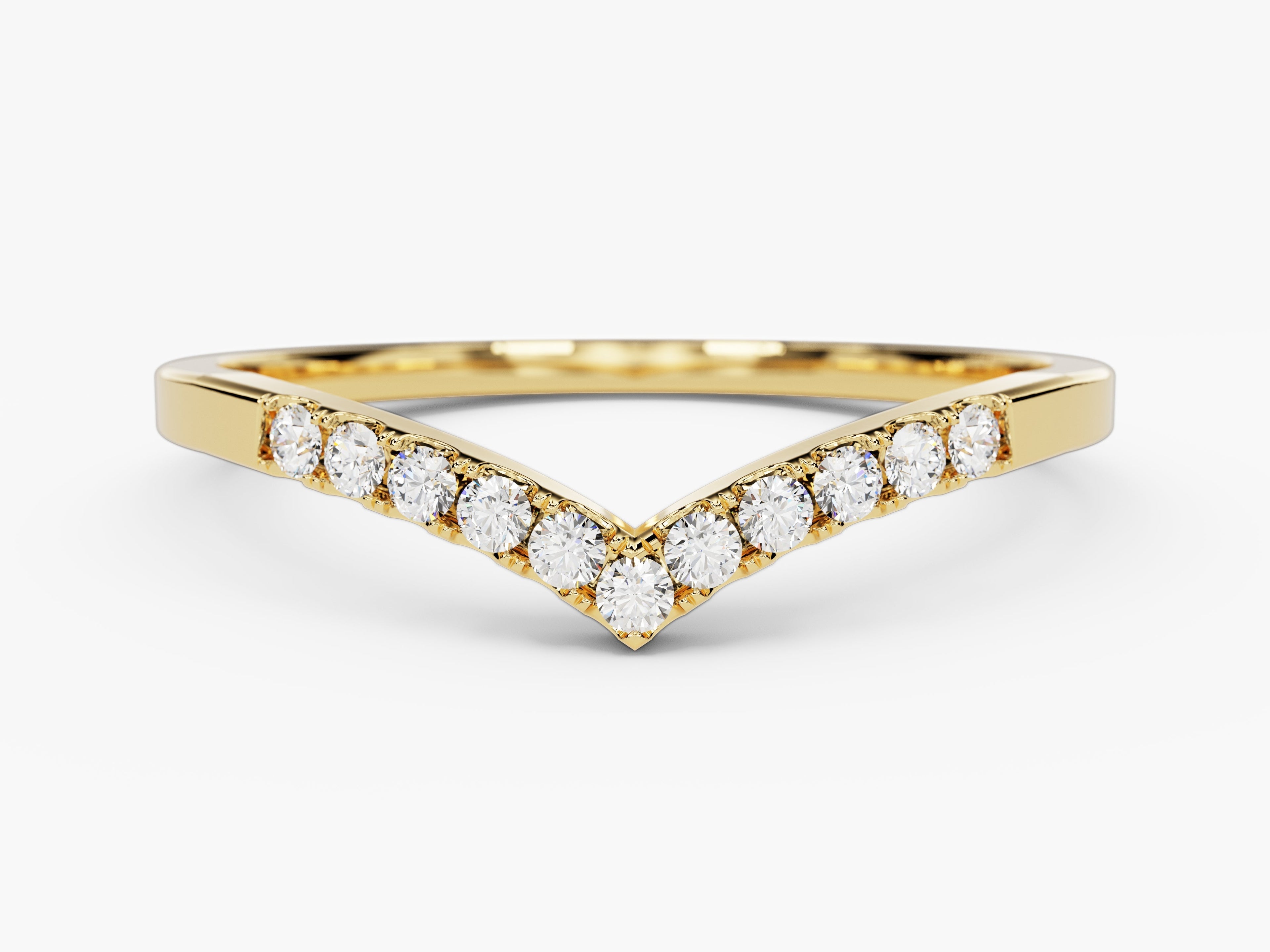 V-Shaped Wedding Band