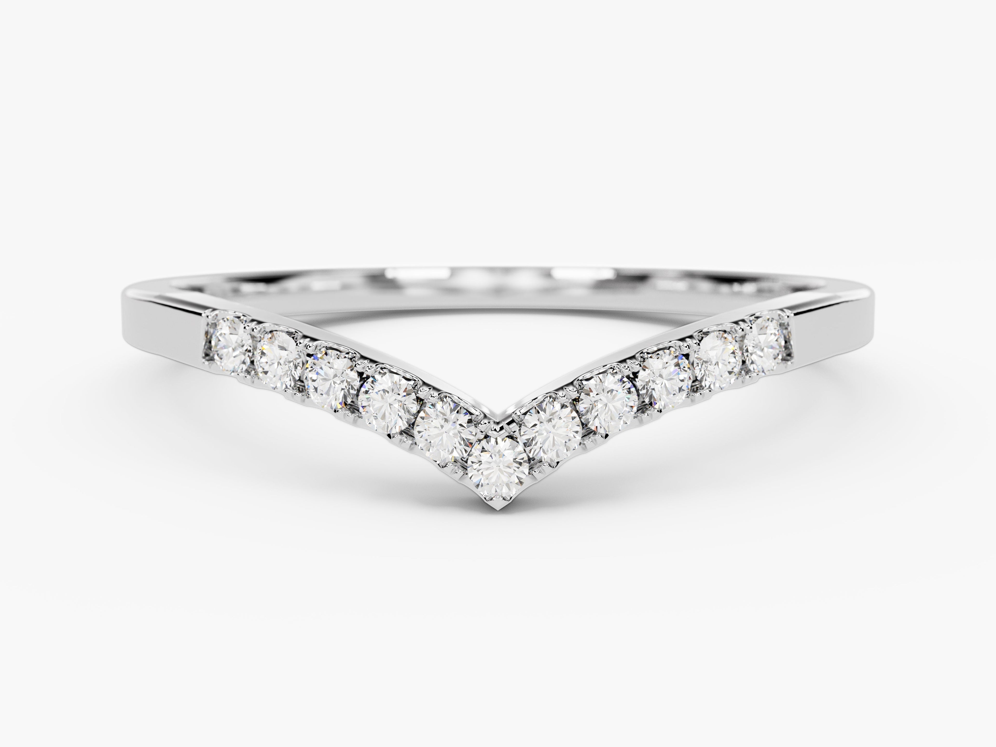 V-Shaped Wedding Band