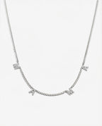 MAMA Letter Necklace with Curb Chain - Initial Jewelry
