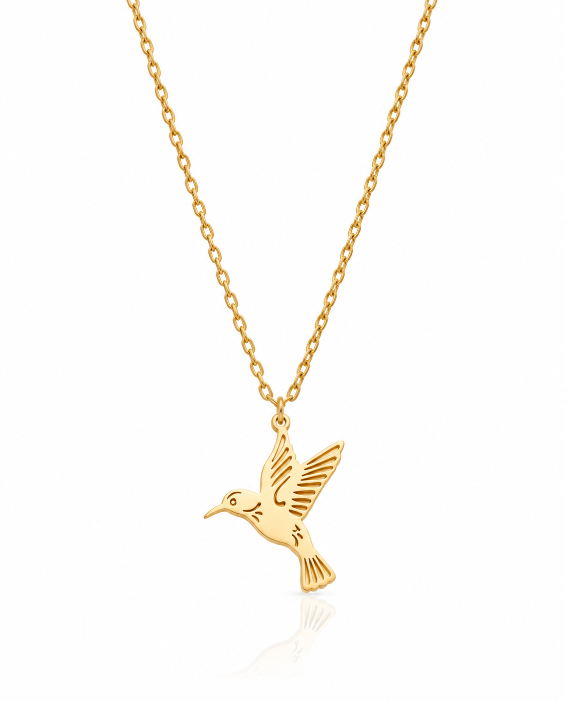Minimal Mockingbird Necklace, Lucky Talisman - Dainty Jewelry