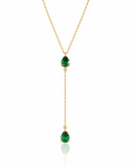Pear Birthstone Drop Necklace