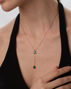 Pear Birthstone Drop Necklace
