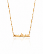 Personalized Cursive Name Necklace - Custom Gold Jewelry Gift