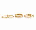 Personalized Engraved Gold Stacking Ring - Custom Name Band