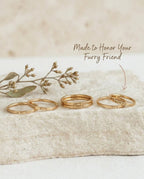 Personalized Engraved Gold Stacking Ring - Custom Name Band