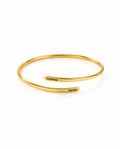 Personalized Engraved Name Cuff Bracelet in Gold