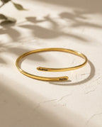 Personalized Engraved Name Cuff Bracelet in Gold