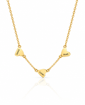 Personalized Gold Heart Name Necklace - Meaningful Gift for Mom
