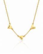 Personalized Gold Heart Name Necklace - Meaningful Gift for Mom