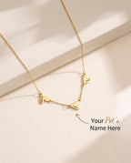 Personalized Gold Heart Name Necklace - Meaningful Gift for Mom