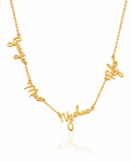 Personalized Gold Multiple Name Necklace for Her
