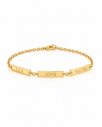 Personalized Gold Name Bar Bracelet | Custom Jewelry for Her