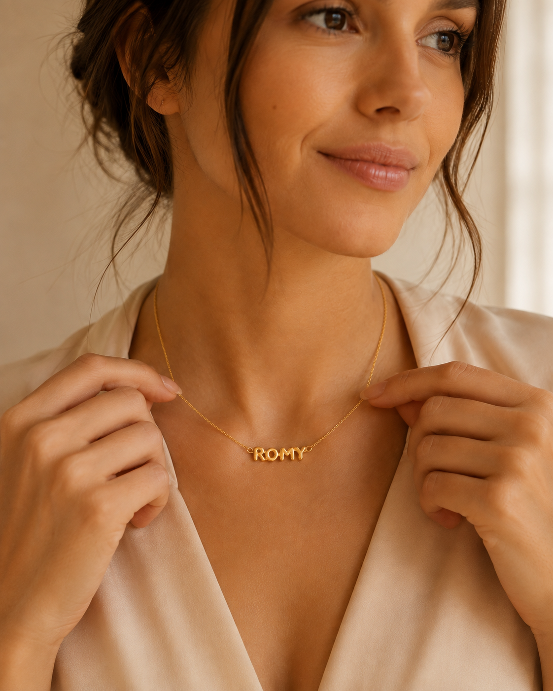 Personalized Gold Name Necklace - Dainty Custom Letter Jewelry