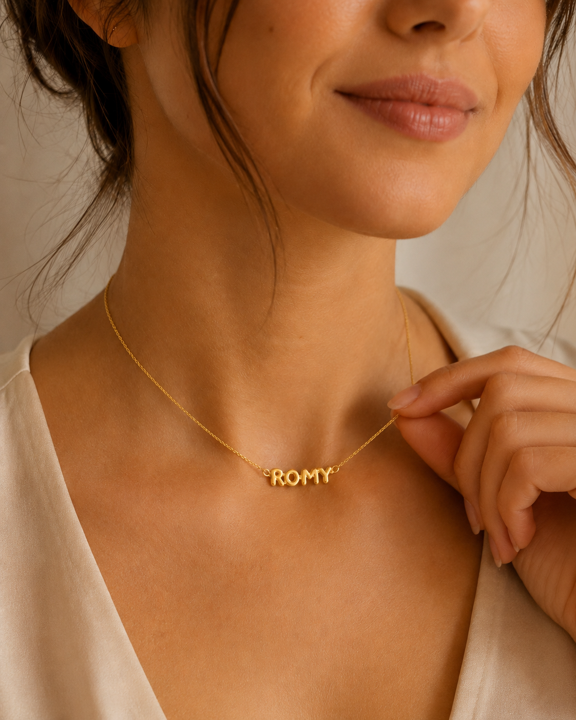 Personalized Gold Name Necklace - Dainty Custom Letter Jewelry