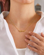 Personalized Gold Name Necklace - Dainty Custom Letter Jewelry