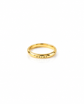 Personalized Gold Name Ring - Custom Engraved Stacking Band