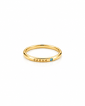 Personalized Name Ring with Birthstone