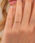 Personalized Name Ring with Birthstone