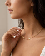 Personalized Gold Paperclip Name Necklace