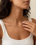 Personalized Gold Paperclip Name Necklace