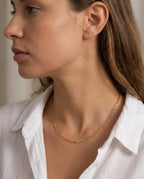 Personalized Gold Paperclip Name Necklace