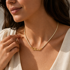 Personalized Gold Tennis Chain Name Necklace