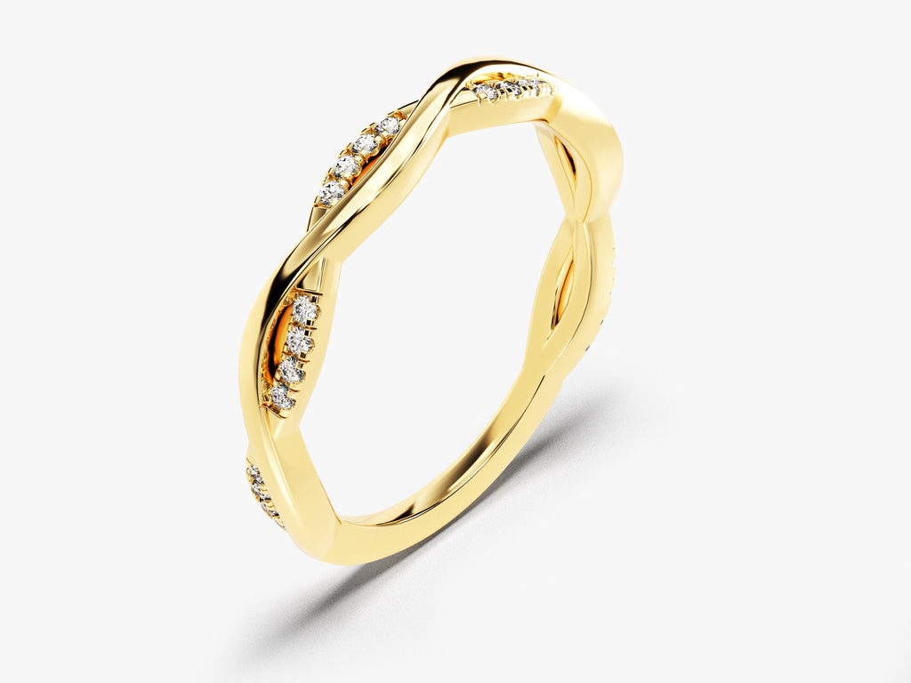 Twisted Vine Wedding Band
