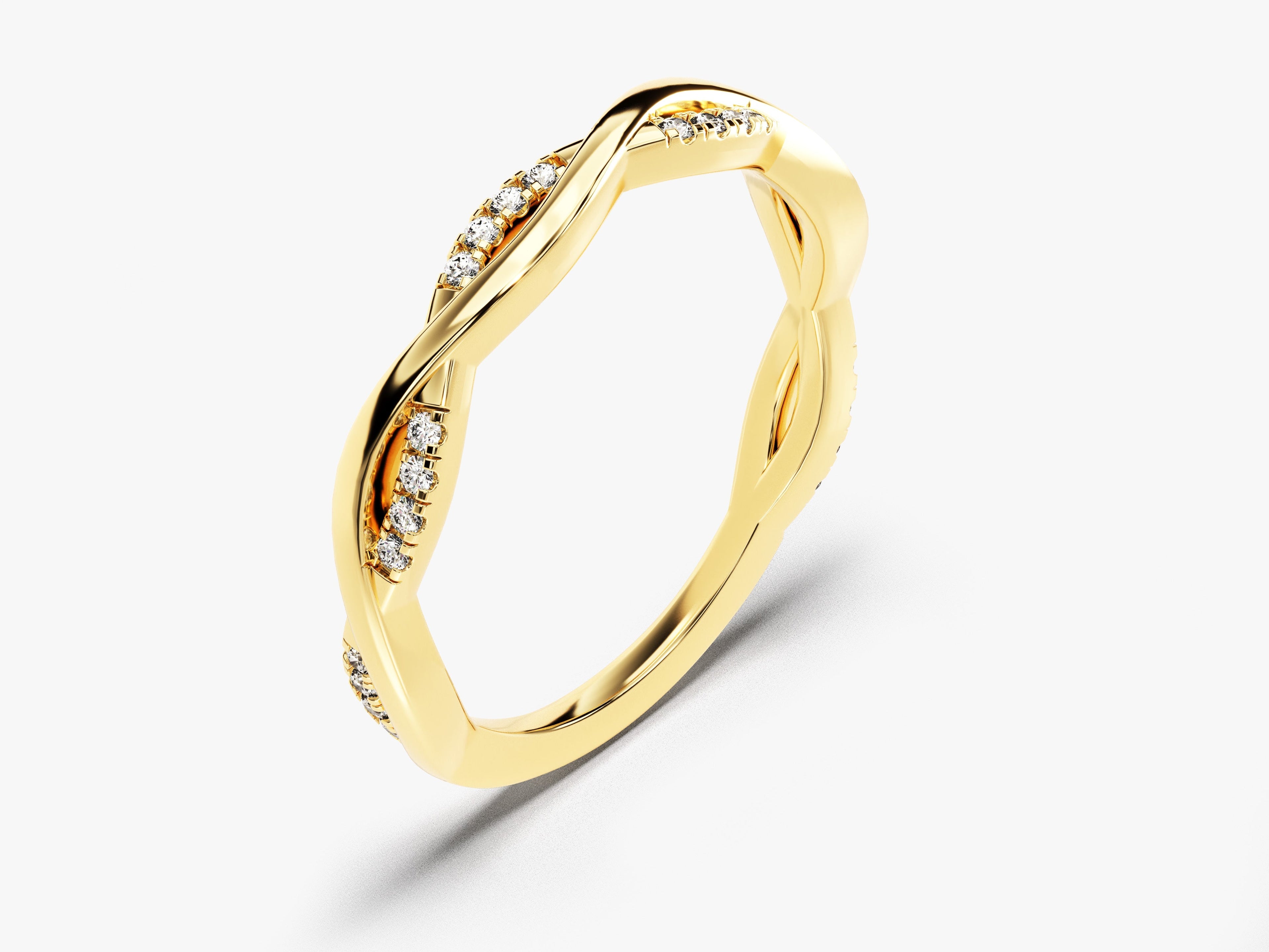 Twisted Vine Wedding Band