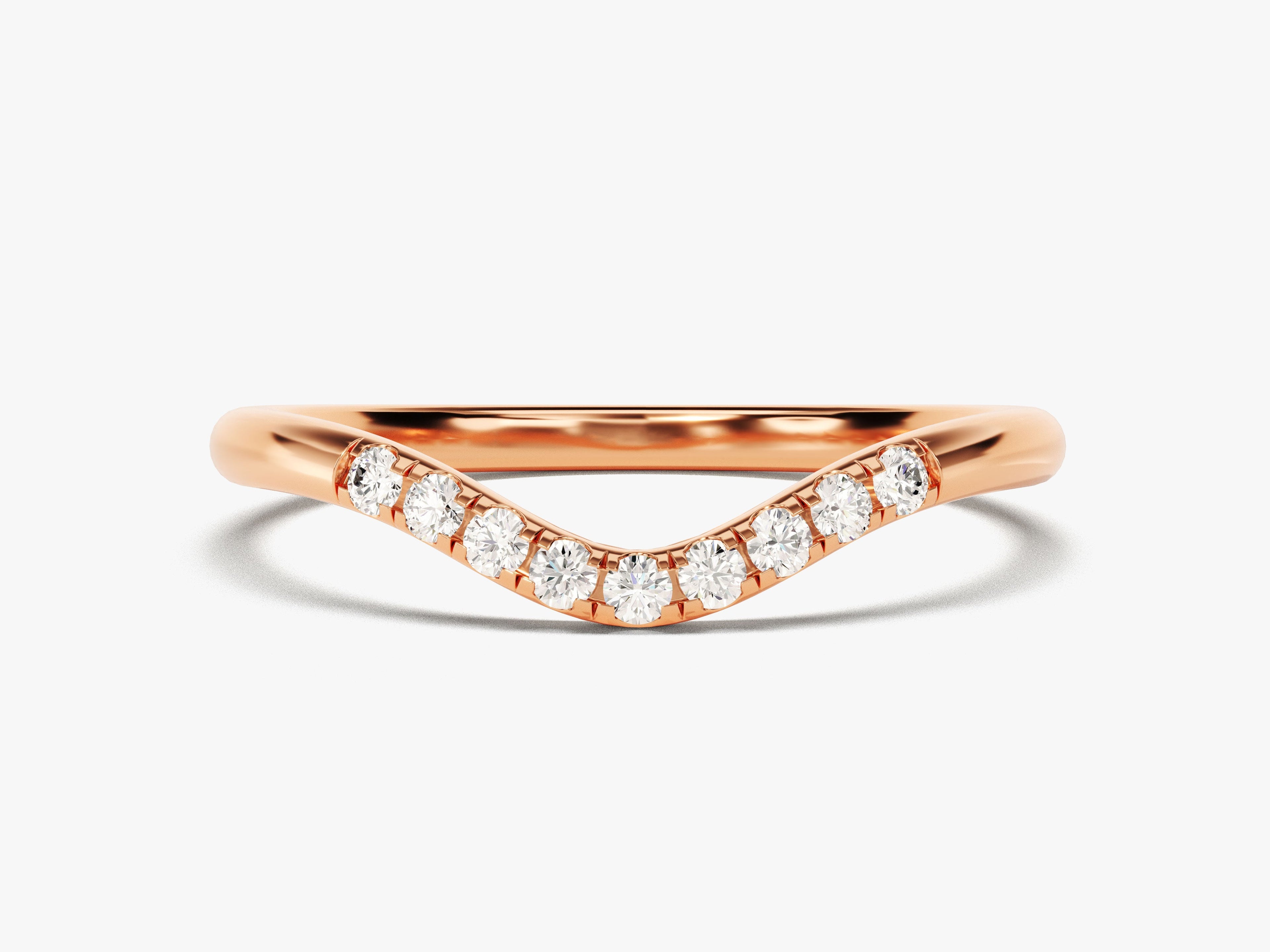 U-Curved Wedding Band