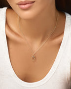 Sapphire Hamsa Hand Necklace, Protection Amulet - Protection Jewelry