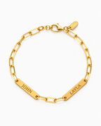 Silver Engraved Dainty Name Bar Bracelet - Name Jewelry