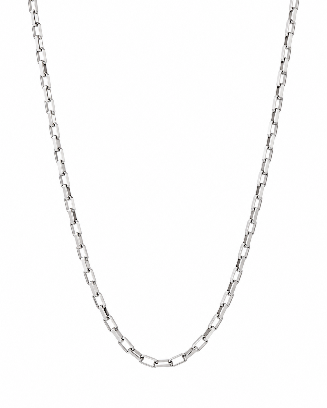 Silver Mini Paper Clip Necklace - Chain Jewelry