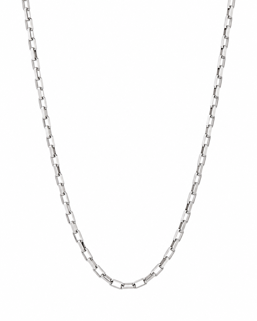 Silver Mini Paper Clip Necklace - Chain Jewelry