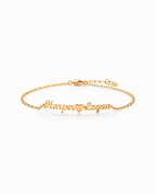 Two Name Bracelet - Personalized Double Name Jewelry - Custom Gift for Her