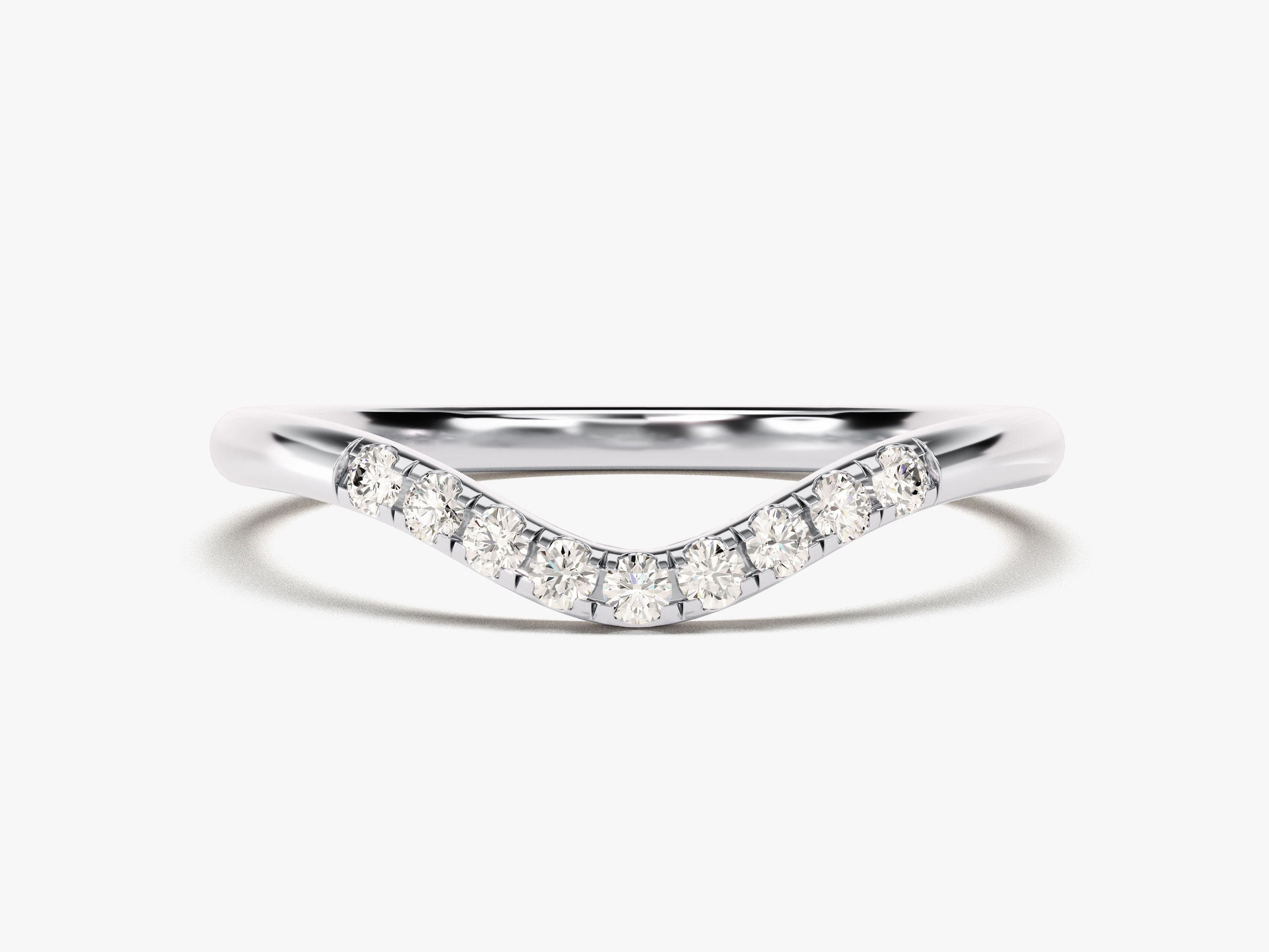 U-Curved Wedding Band